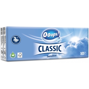 Ooops! Classic Sensitive 3-ply 10x10 pieces