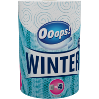 Ooops! WINTER paper towel (200 sheets, 2-ply)