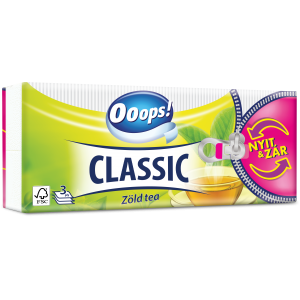 Ooops! Classic Zöld tea 3 rétegű 90 db