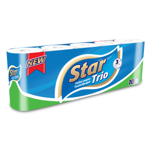 Star Trio 10 rolls 3-ply