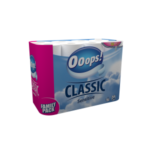 Ooops! Classic Sensitive 3 rétegű 24 tekercses - alacsony raklap